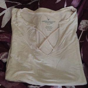 peachywhite color Americaneagle shortsleeve shirt